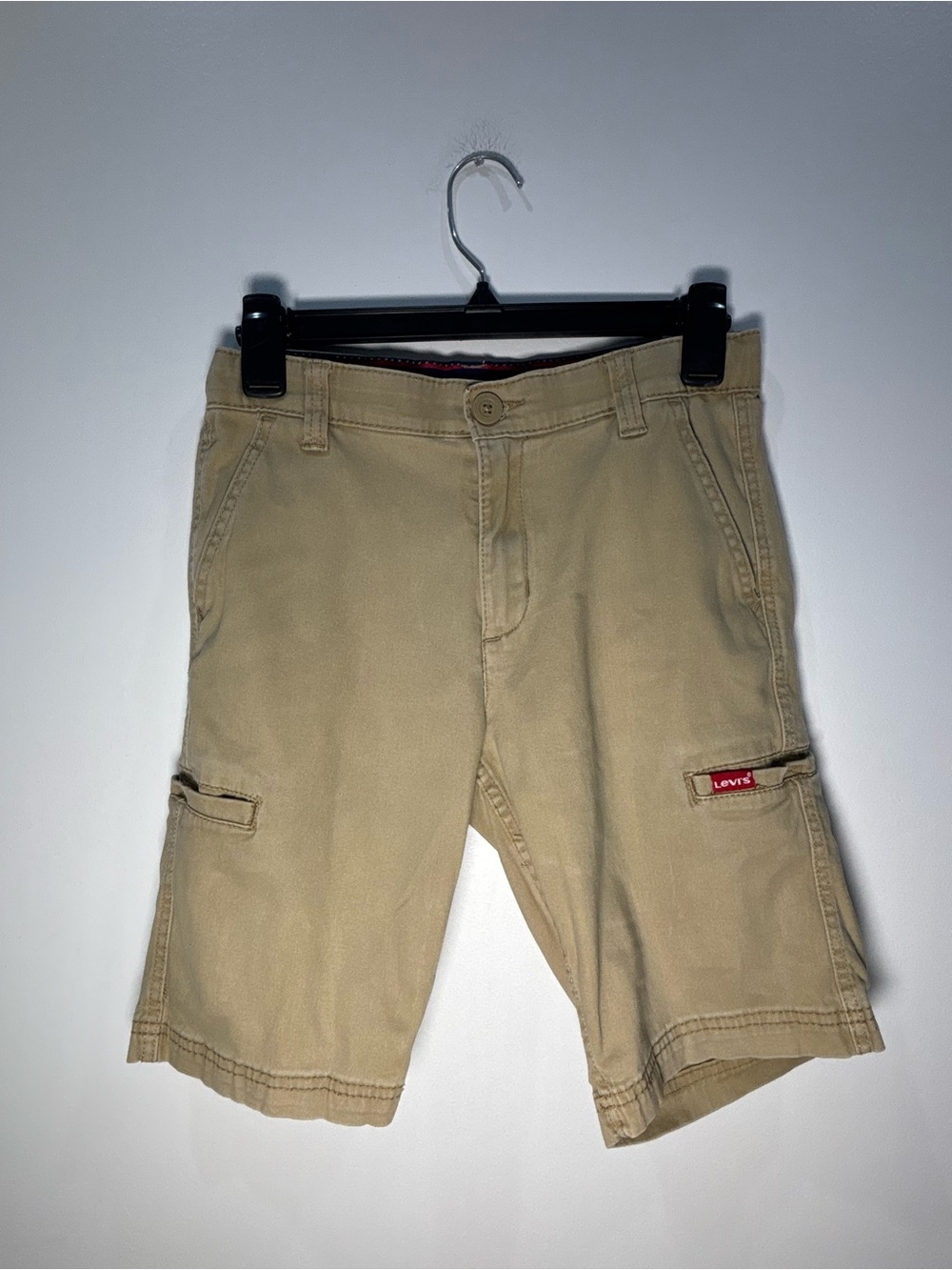 Levi's Utility Cargo Shorts Boy's Size 12 Youth Comfort Stretch Adjustable Waist